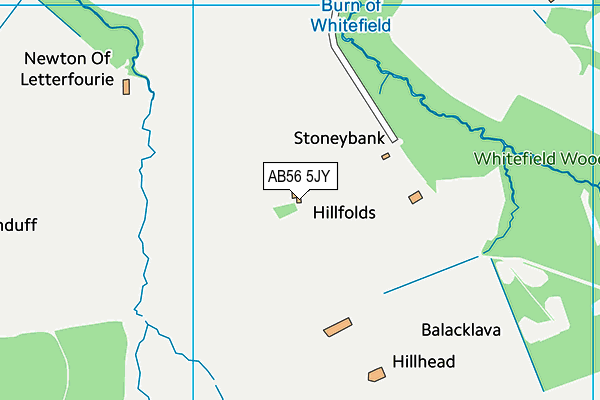 AB56 5JY map - OS VectorMap District (Ordnance Survey)