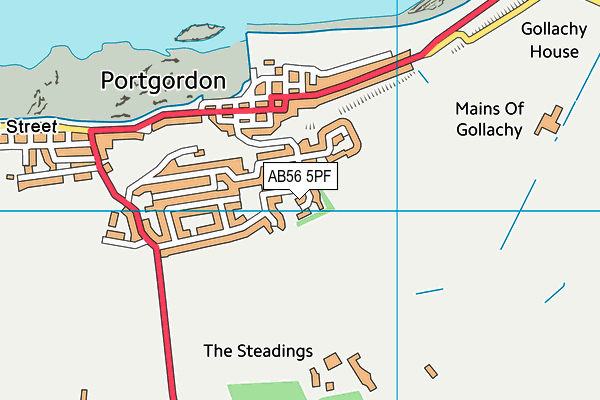 AB56 5PF map - OS VectorMap District (Ordnance Survey) AB56 5PF map - OS VectorMap District (Ordnance Survey)