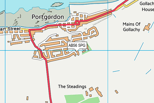 AB56 5PG map - OS VectorMap District (Ordnance Survey) AB56 5PG map - OS VectorMap District (Ordnance Survey)