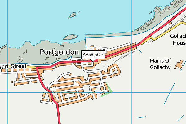 AB56 5QP map - OS VectorMap District (Ordnance Survey) AB56 5QP map - OS VectorMap District (Ordnance Survey)