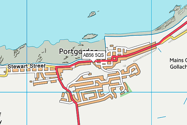 AB56 5QS map - OS VectorMap District (Ordnance Survey) AB56 5QS map - OS VectorMap District (Ordnance Survey)