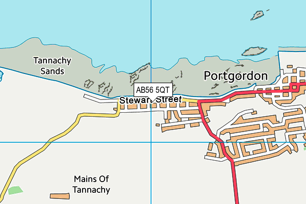 AB56 5QT map - OS VectorMap District (Ordnance Survey) AB56 5QT map - OS VectorMap District (Ordnance Survey)