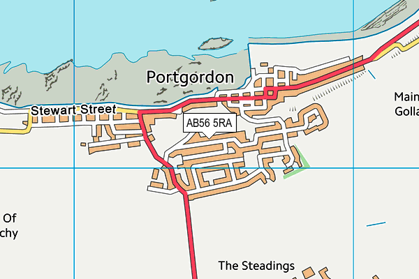 AB56 5RA map - OS VectorMap District (Ordnance Survey) AB56 5RA map - OS VectorMap District (Ordnance Survey)