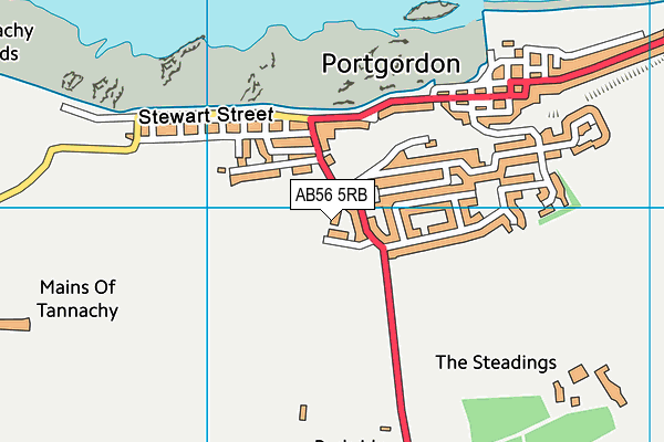 AB56 5RB map - OS VectorMap District (Ordnance Survey) AB56 5RB map - OS VectorMap District (Ordnance Survey)