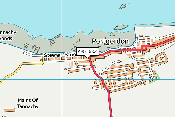 AB56 5RZ map - OS VectorMap District (Ordnance Survey) AB56 5RZ map - OS VectorMap District (Ordnance Survey)