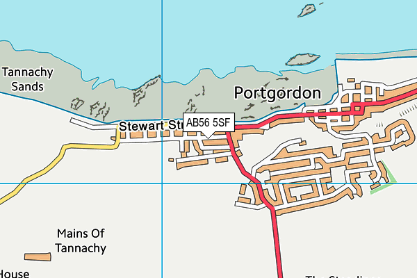 AB56 5SF map - OS VectorMap District (Ordnance Survey) AB56 5SF map - OS VectorMap District (Ordnance Survey)
