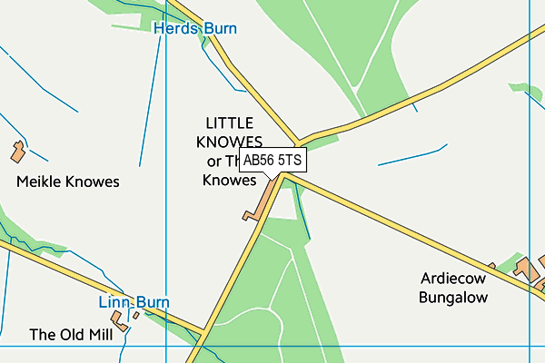 AB56 5TS map - OS VectorMap District (Ordnance Survey) AB56 5TS map - OS VectorMap District (Ordnance Survey)