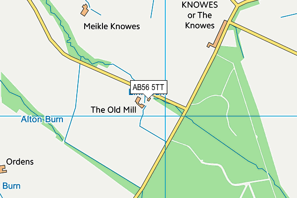 AB56 5TT map - OS VectorMap District (Ordnance Survey) AB56 5TT map - OS VectorMap District (Ordnance Survey)