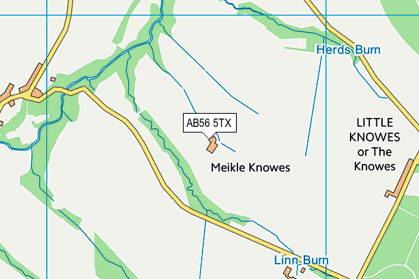 AB56 5TX map - OS VectorMap District (Ordnance Survey) AB56 5TX map - OS VectorMap District (Ordnance Survey)