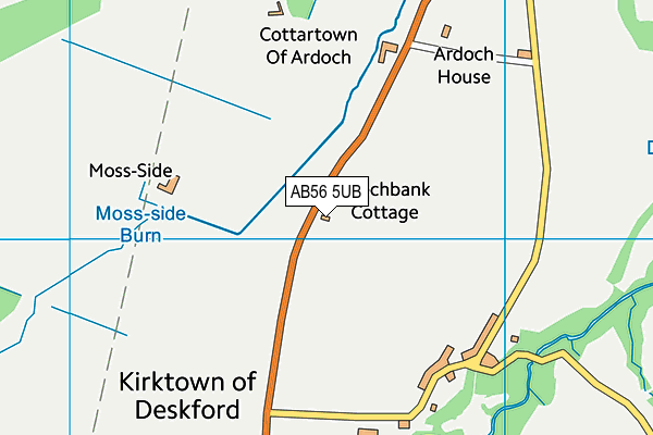 AB56 5UB map - OS VectorMap District (Ordnance Survey) AB56 5UB map - OS VectorMap District (Ordnance Survey)