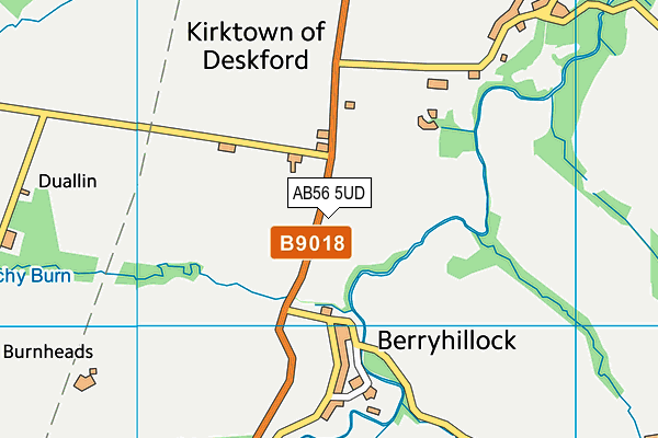 AB56 5UD map - OS VectorMap District (Ordnance Survey) AB56 5UD map - OS VectorMap District (Ordnance Survey)