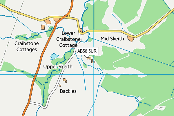 AB56 5UR map - OS VectorMap District (Ordnance Survey) AB56 5UR map - OS VectorMap District (Ordnance Survey)