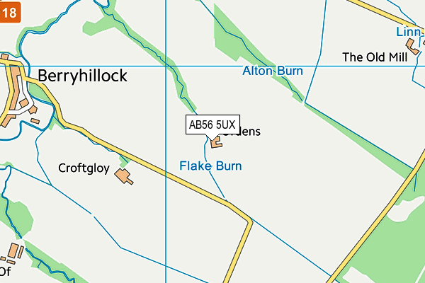 AB56 5UX map - OS VectorMap District (Ordnance Survey) AB56 5UX map - OS VectorMap District (Ordnance Survey)