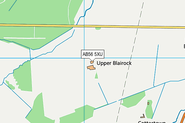AB56 5XU map - OS VectorMap District (Ordnance Survey) AB56 5XU map - OS VectorMap District (Ordnance Survey)