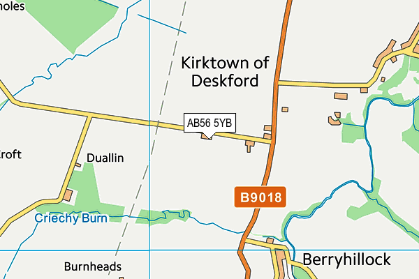 AB56 5YB map - OS VectorMap District (Ordnance Survey) AB56 5YB map - OS VectorMap District (Ordnance Survey)