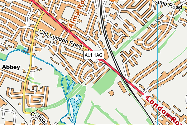 AL1 1AG map - OS VectorMap District (Ordnance Survey) AL1 1AG map - OS VectorMap District (Ordnance Survey)
