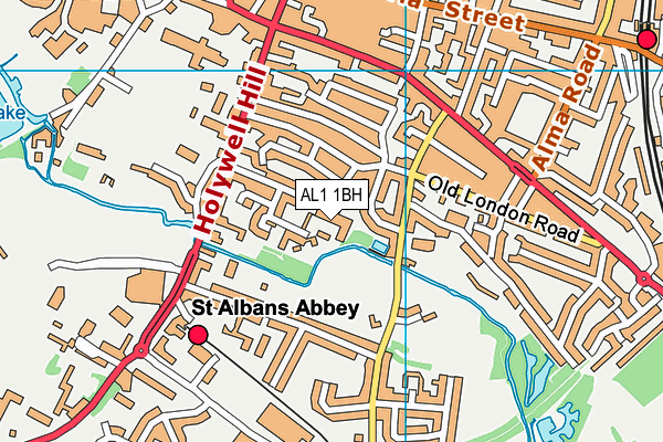 AL1 1BH map - OS VectorMap District (Ordnance Survey) AL1 1BH map - OS VectorMap District (Ordnance Survey)