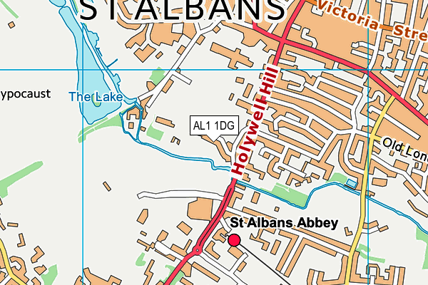 AL1 1DG map - OS VectorMap District (Ordnance Survey) AL1 1DG map - OS VectorMap District (Ordnance Survey)