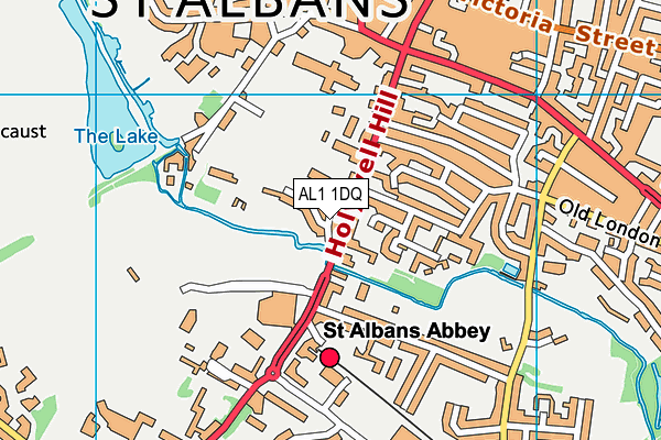 AL1 1DQ map - OS VectorMap District (Ordnance Survey) AL1 1DQ map - OS VectorMap District (Ordnance Survey)