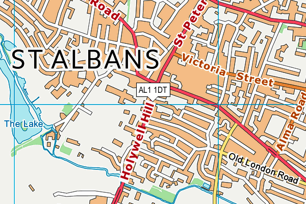 AL1 1DT map - OS VectorMap District (Ordnance Survey) AL1 1DT map - OS VectorMap District (Ordnance Survey)