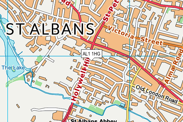 AL1 1HG map - OS VectorMap District (Ordnance Survey) AL1 1HG map - OS VectorMap District (Ordnance Survey)