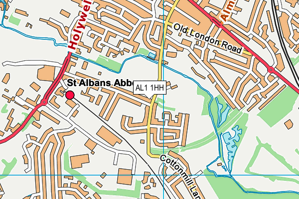 AL1 1HH map - OS VectorMap District (Ordnance Survey) AL1 1HH map - OS VectorMap District (Ordnance Survey)