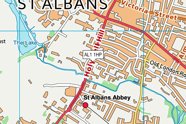 AL1 1HP map - OS VectorMap District (Ordnance Survey) AL1 1HP map - OS VectorMap District (Ordnance Survey)