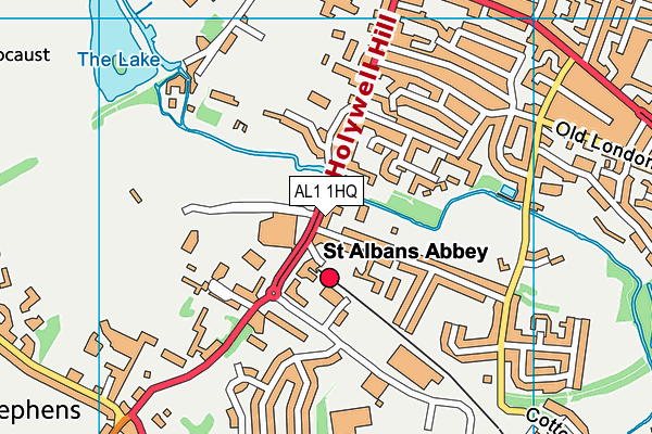 AL1 1HQ map - OS VectorMap District (Ordnance Survey) AL1 1HQ map - OS VectorMap District (Ordnance Survey)