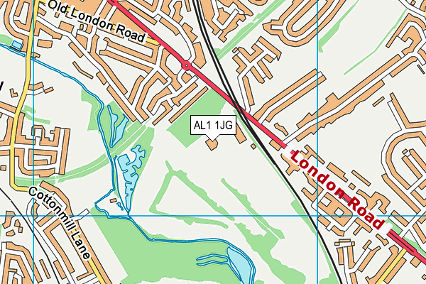 AL1 1JG map - OS VectorMap District (Ordnance Survey) AL1 1JG map - OS VectorMap District (Ordnance Survey)
