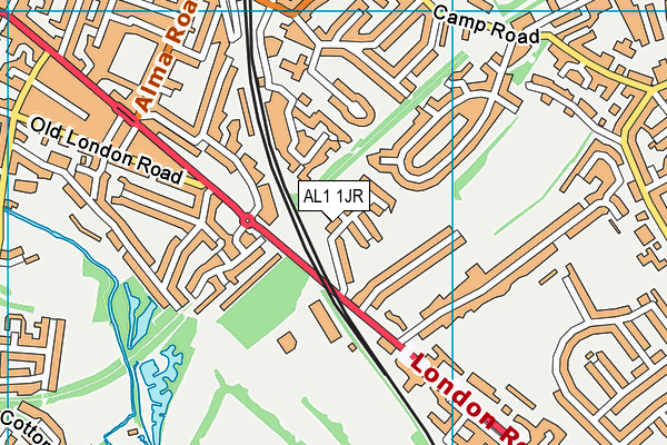 AL1 1JR map - OS VectorMap District (Ordnance Survey) AL1 1JR map - OS VectorMap District (Ordnance Survey)