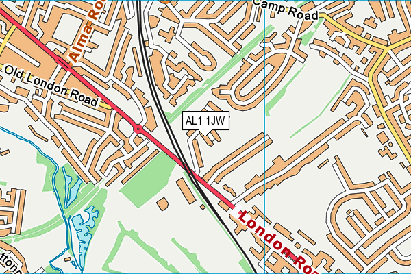 AL1 1JW map - OS VectorMap District (Ordnance Survey) AL1 1JW map - OS VectorMap District (Ordnance Survey)