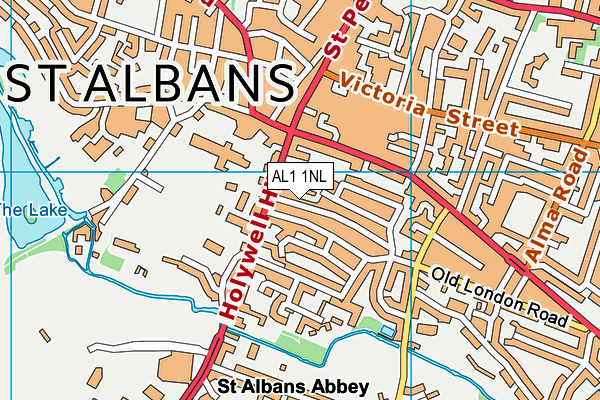 AL1 1NL map - OS VectorMap District (Ordnance Survey)