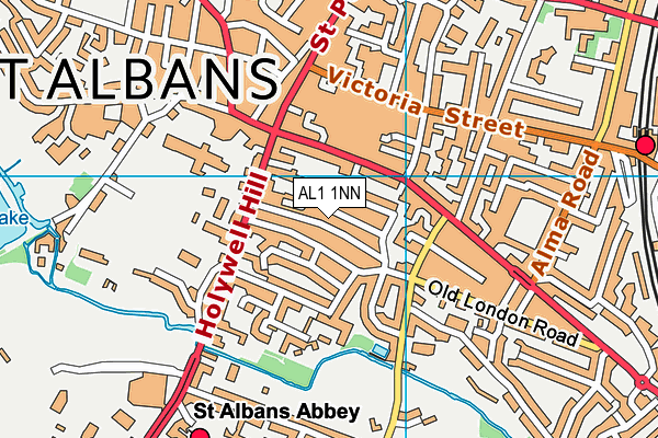 AL1 1NN map - OS VectorMap District (Ordnance Survey) AL1 1NN map - OS VectorMap District (Ordnance Survey)