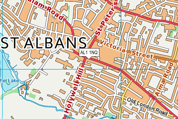 AL1 1NQ map - OS VectorMap District (Ordnance Survey) AL1 1NQ map - OS VectorMap District (Ordnance Survey)