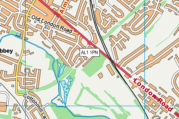 AL1 1PN map - OS VectorMap District (Ordnance Survey) AL1 1PN map - OS VectorMap District (Ordnance Survey)
