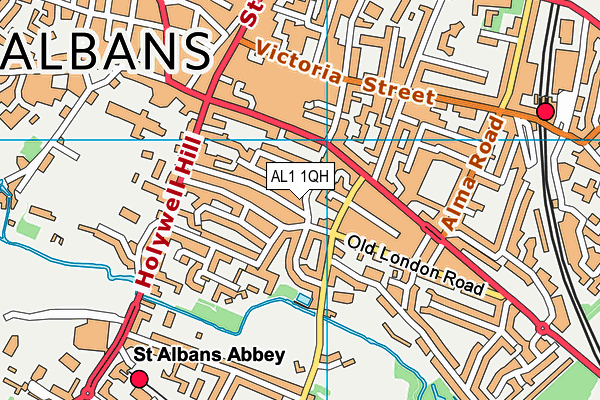 AL1 1QH map - OS VectorMap District (Ordnance Survey) AL1 1QH map - OS VectorMap District (Ordnance Survey)