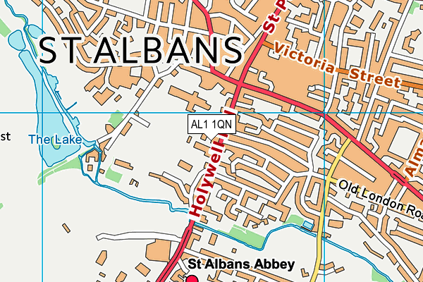 AL1 1QN map - OS VectorMap District (Ordnance Survey)
