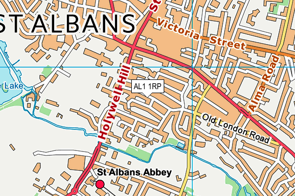 AL1 1RP map - OS VectorMap District (Ordnance Survey) AL1 1RP map - OS VectorMap District (Ordnance Survey)