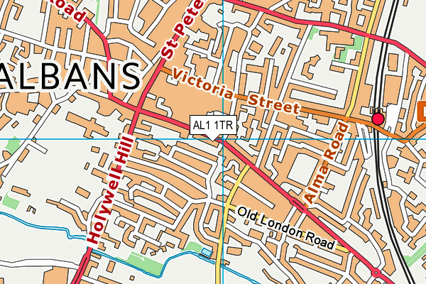 AL1 1TR map - OS VectorMap District (Ordnance Survey) AL1 1TR map - OS VectorMap District (Ordnance Survey)