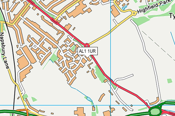 AL1 1UR map - OS VectorMap District (Ordnance Survey) AL1 1UR map - OS VectorMap District (Ordnance Survey)