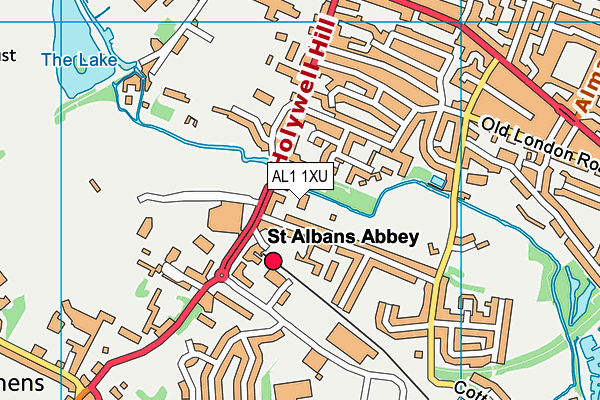 AL1 1XU map - OS VectorMap District (Ordnance Survey) AL1 1XU map - OS VectorMap District (Ordnance Survey)