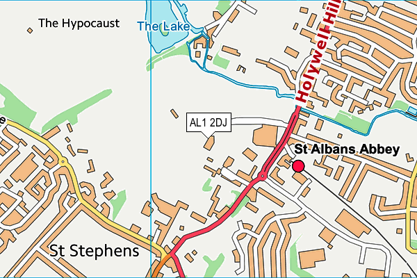 AL1 2DJ map - OS VectorMap District (Ordnance Survey) AL1 2DJ map - OS VectorMap District (Ordnance Survey)