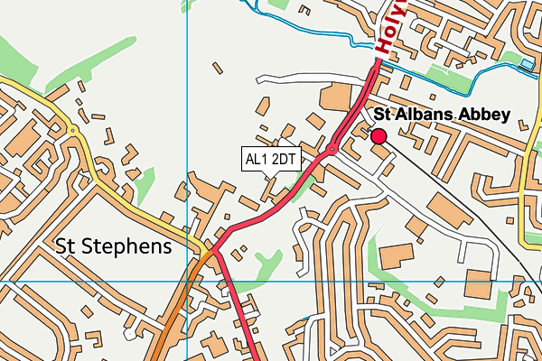AL1 2DT map - OS VectorMap District (Ordnance Survey) AL1 2DT map - OS VectorMap District (Ordnance Survey)