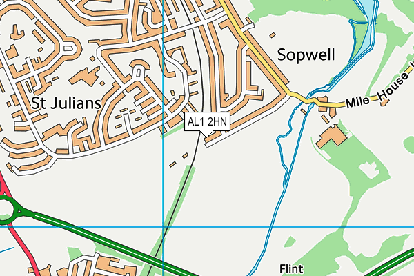 AL1 2HN map - OS VectorMap District (Ordnance Survey) AL1 2HN map - OS VectorMap District (Ordnance Survey)