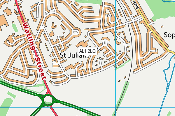 AL1 2LQ map - OS VectorMap District (Ordnance Survey) AL1 2LQ map - OS VectorMap District (Ordnance Survey)