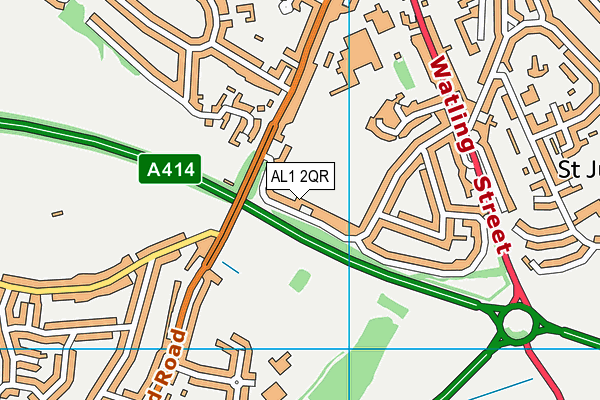 AL1 2QR map - OS VectorMap District (Ordnance Survey) AL1 2QR map - OS VectorMap District (Ordnance Survey)