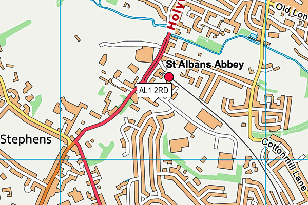 AL1 2RD map - OS VectorMap District (Ordnance Survey) AL1 2RD map - OS VectorMap District (Ordnance Survey)