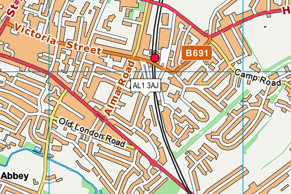 AL1 3AJ map - OS VectorMap District (Ordnance Survey) AL1 3AJ map - OS VectorMap District (Ordnance Survey)