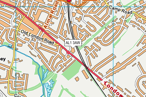 AL1 3AW map - OS VectorMap District (Ordnance Survey) AL1 3AW map - OS VectorMap District (Ordnance Survey)
