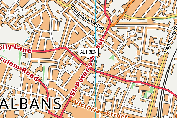 AL1 3EN map - OS VectorMap District (Ordnance Survey) AL1 3EN map - OS VectorMap District (Ordnance Survey)